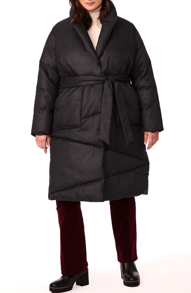 Bernardo Recycled Puffer Trench Coat, Main, color,