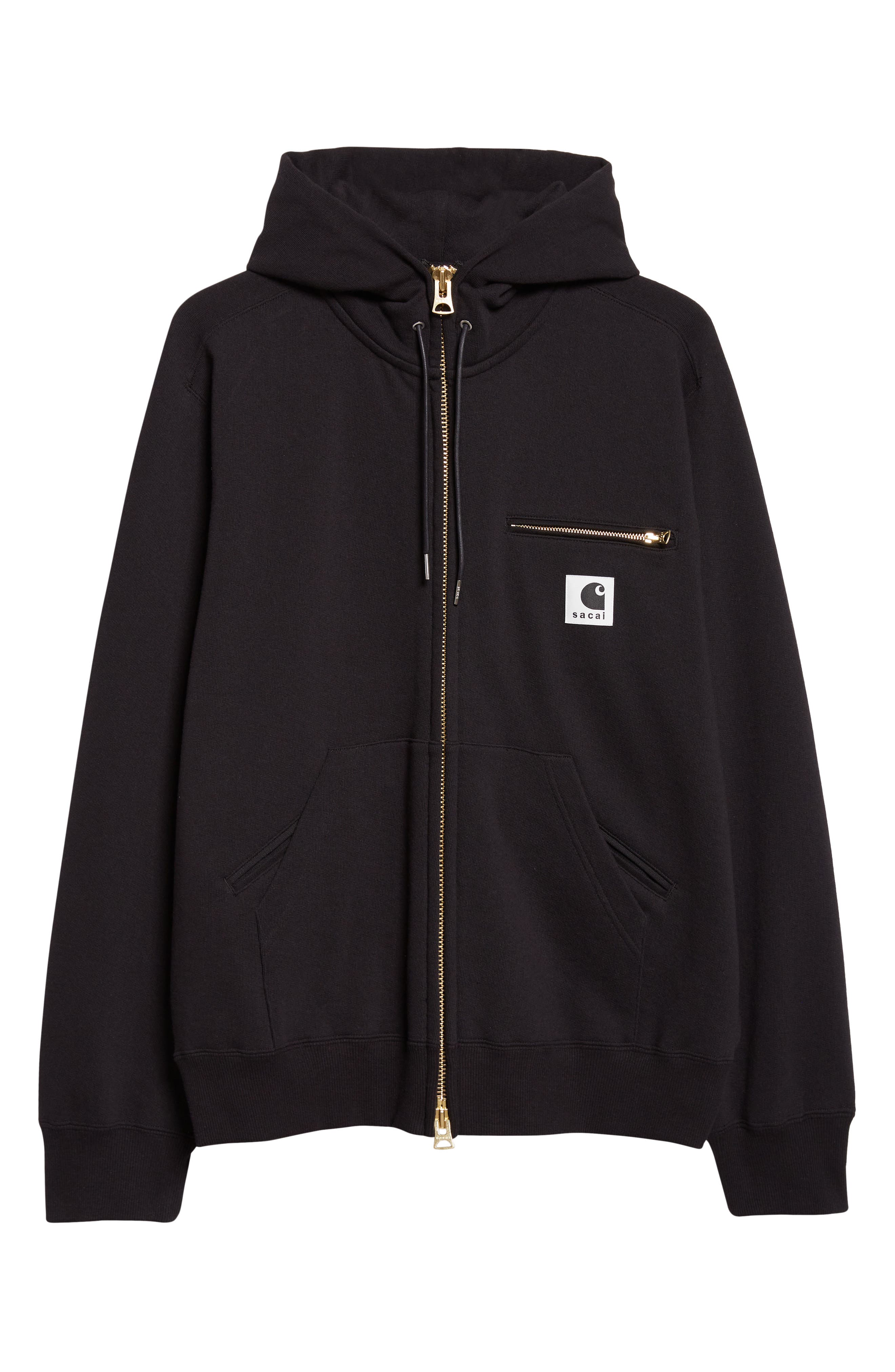Carhartt WIP Cotton Jersey Full Zip Hoodie (Men) | Nordstrom