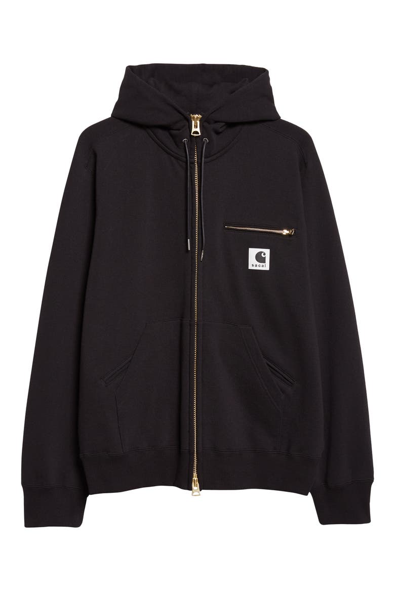 Carhartt WIP Cotton Jersey Full Zip Hoodie (Men) | Nordstrom