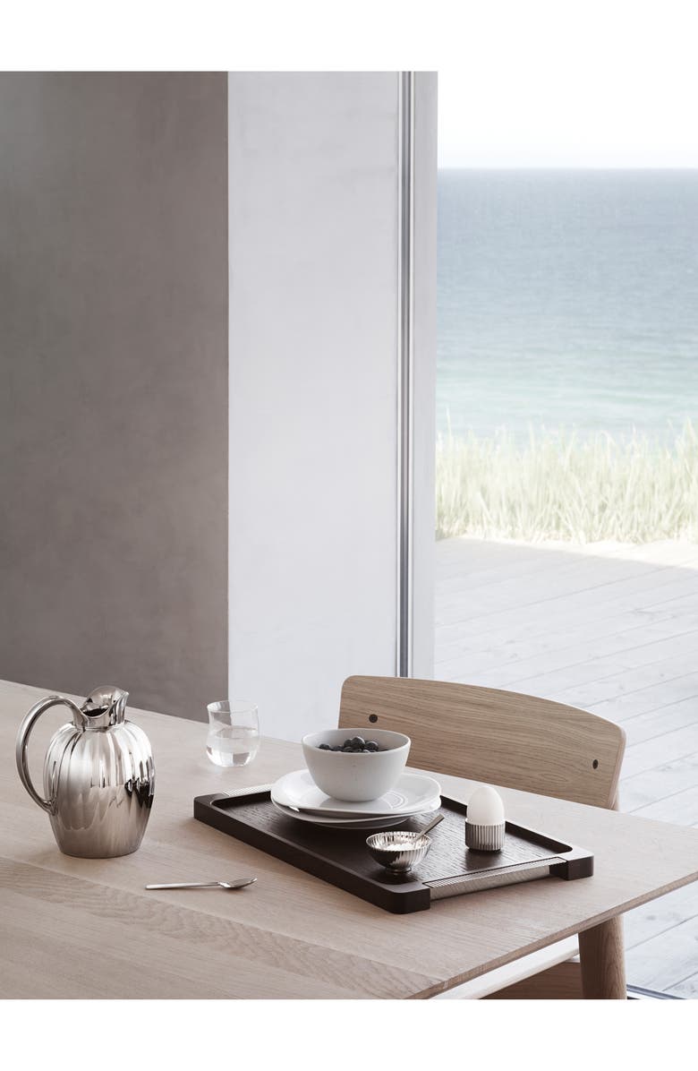 Georg Jensen Bernadotte Salt Cellar with Spoon, Alternate, color, 