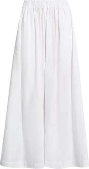 BOSS Talini Cotton Wide Leg Pants
