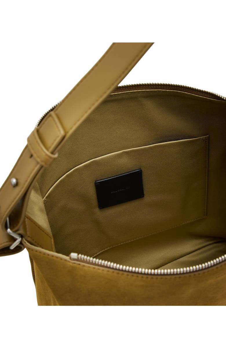 AllSaints Kita Suede Messenger Crossbody Bag, Alternate, color,