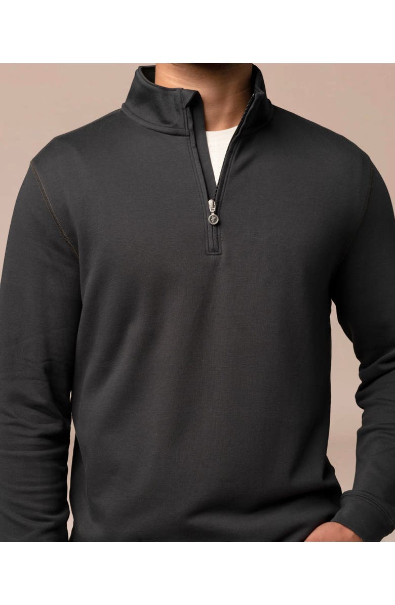 ASHWORTH GOLF Terry Twillback 1/4 Zip, Alternate, color, Black