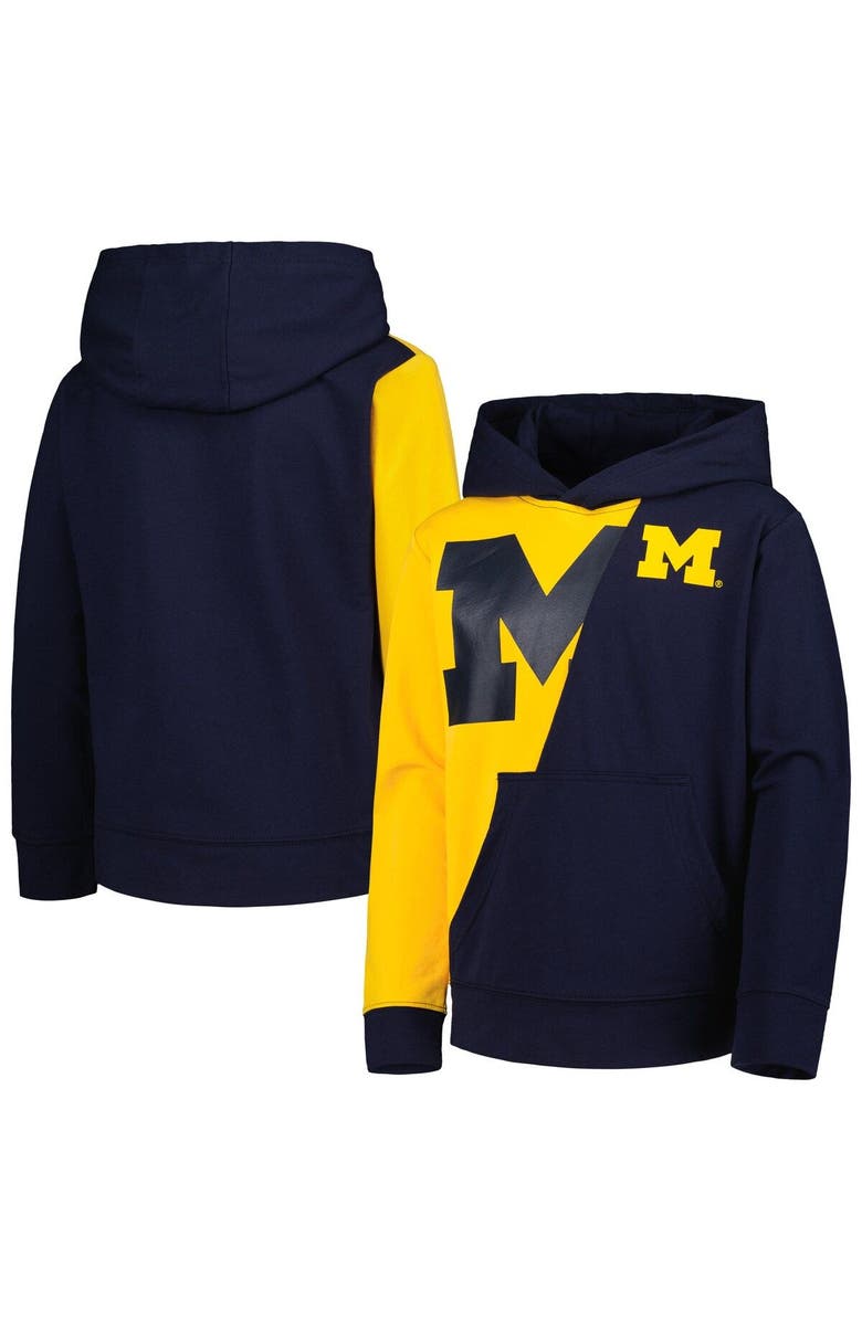 Outerstuff Youth Gold/Navy Michigan Wolverines Unrivaled Pullover Hoodie, Main, color,