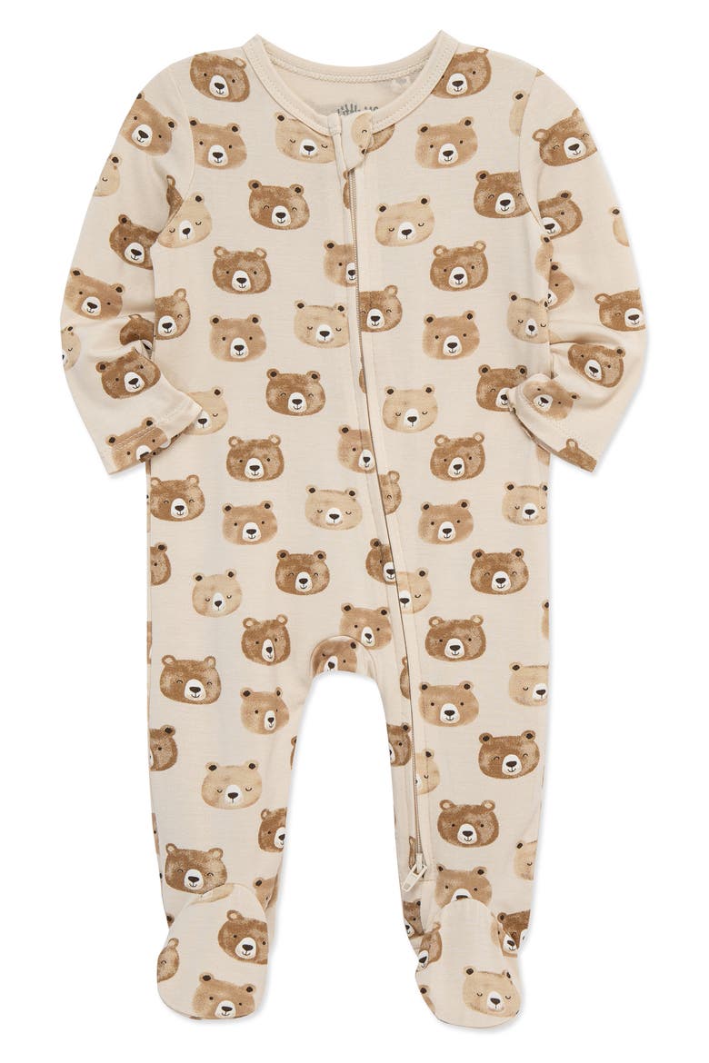Happy Bears Stretch Viscose Footie (Nordstrom Exclusive), Alternate, color, TAN