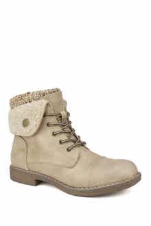 CLIFFS BY WHITE MOUNTAIN Duena Faux Shearling Trimmed Hiking Boot