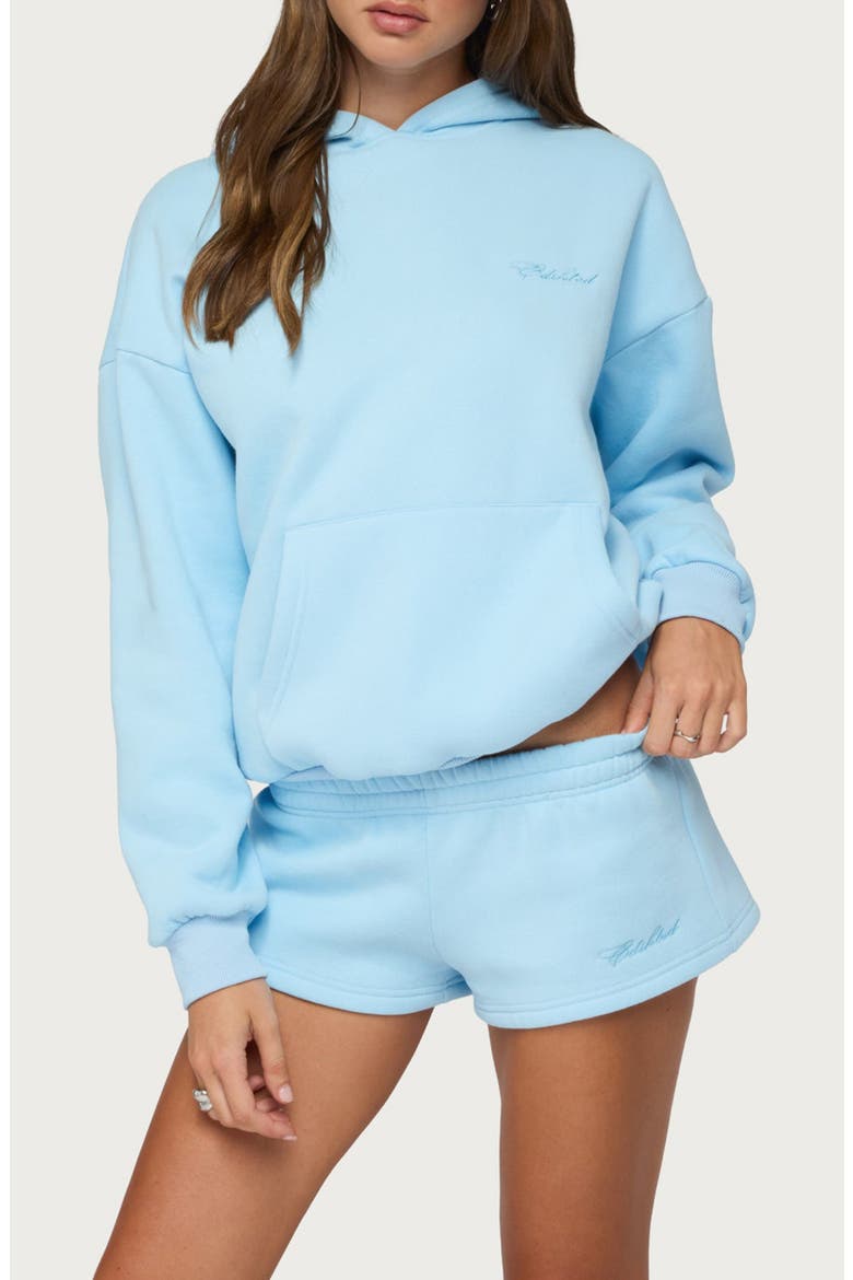 Basic Girl Oversize Hoodie, Main, color, LIGHT-BLUE