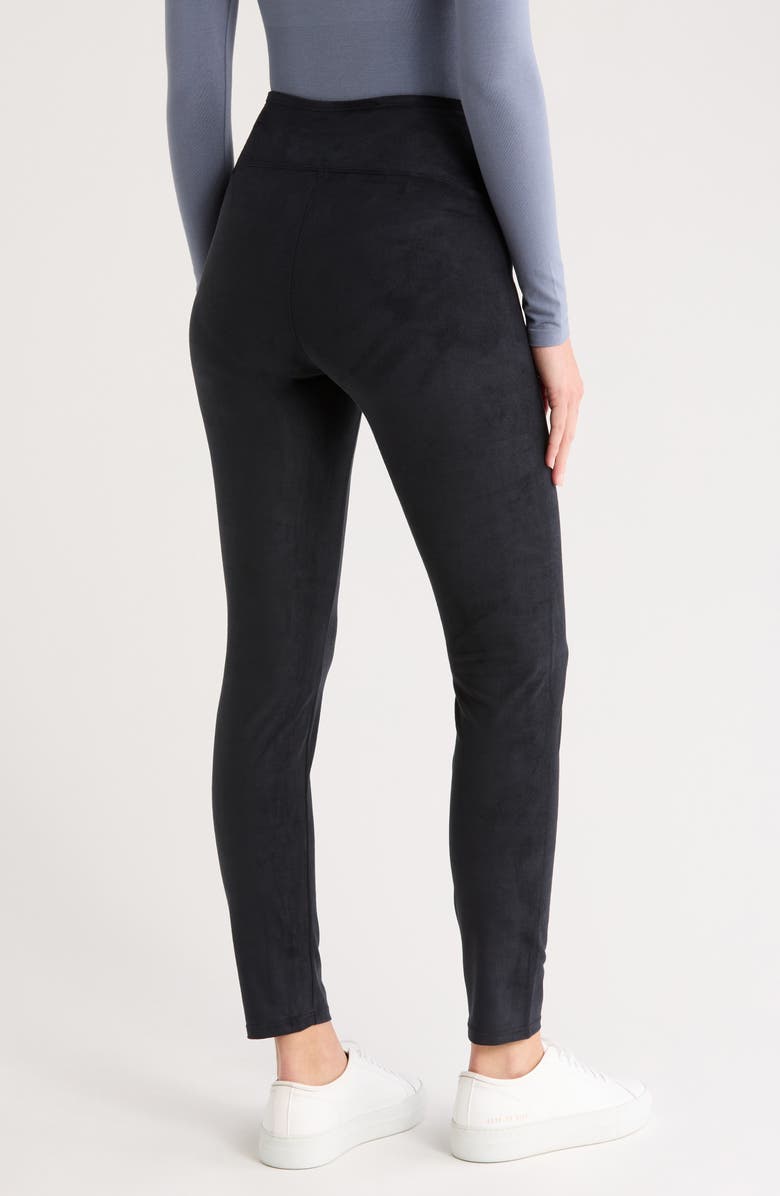 Yummie Faux Suede Shaping Leggings, Alternate, color,