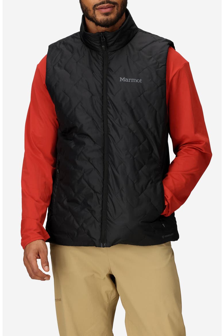 MonoQuilt Vest, Main, color, BLACK