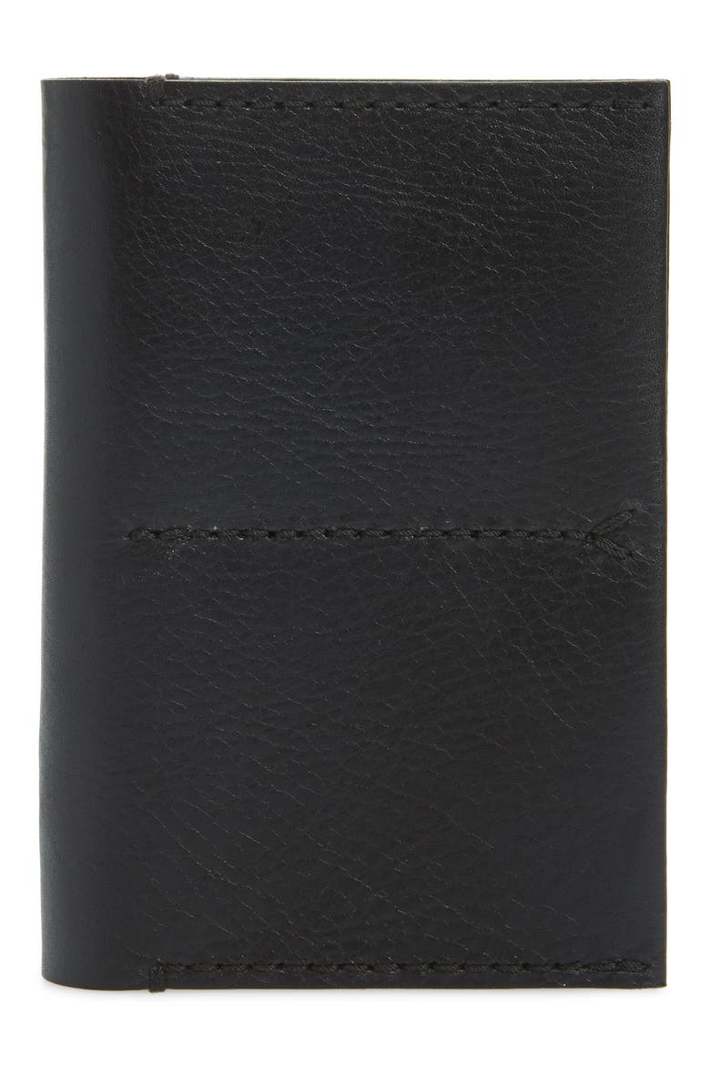 The Leather Passport Case, Main, color, TRUE BLACK