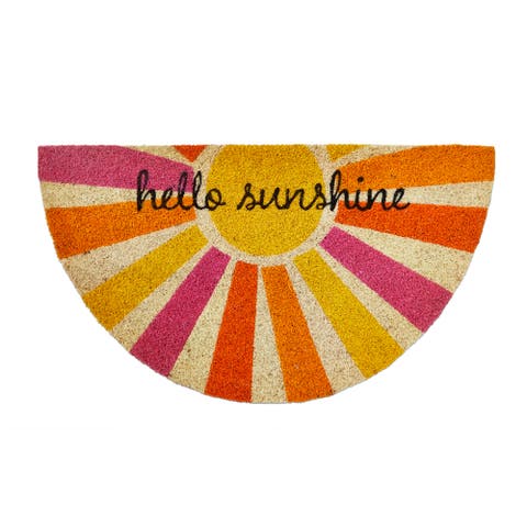 Hello Sunshine Non-Slip Coir Mat Multi Coir Everyday