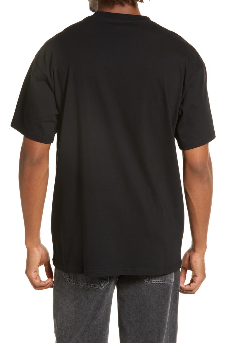 Men's On the Road Organic Cotton Graphic Tee, Alternate, color, BLACK