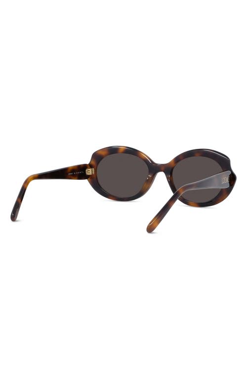 Loewe Thin Mini 54mm Oval Sunglasses In Brown