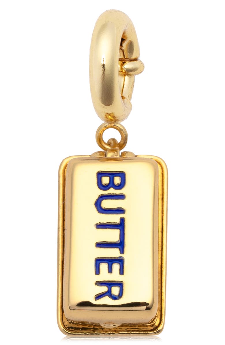 Little Words Project Dinner Party Butter Stick Charm, Main, color, Gold