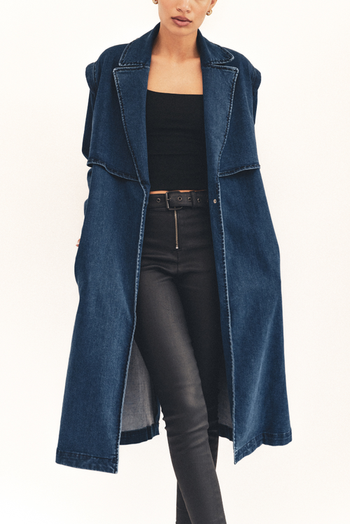 Tt Studios Tivoli Trench In Blue