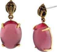 Kurt Geiger London Eagle Crystal Cabachon Drop Earrings