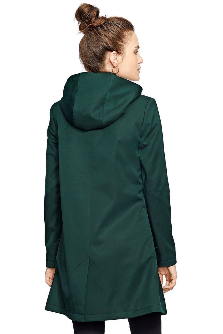 A-Line Raincoat (Nordstrom Exclusive), Alternate, color, FOREST GREEN