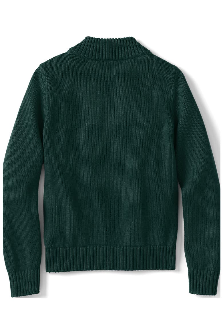 School Uniform Kids Legacy Full Zip Cardigan, Alternate, color, Evergreen