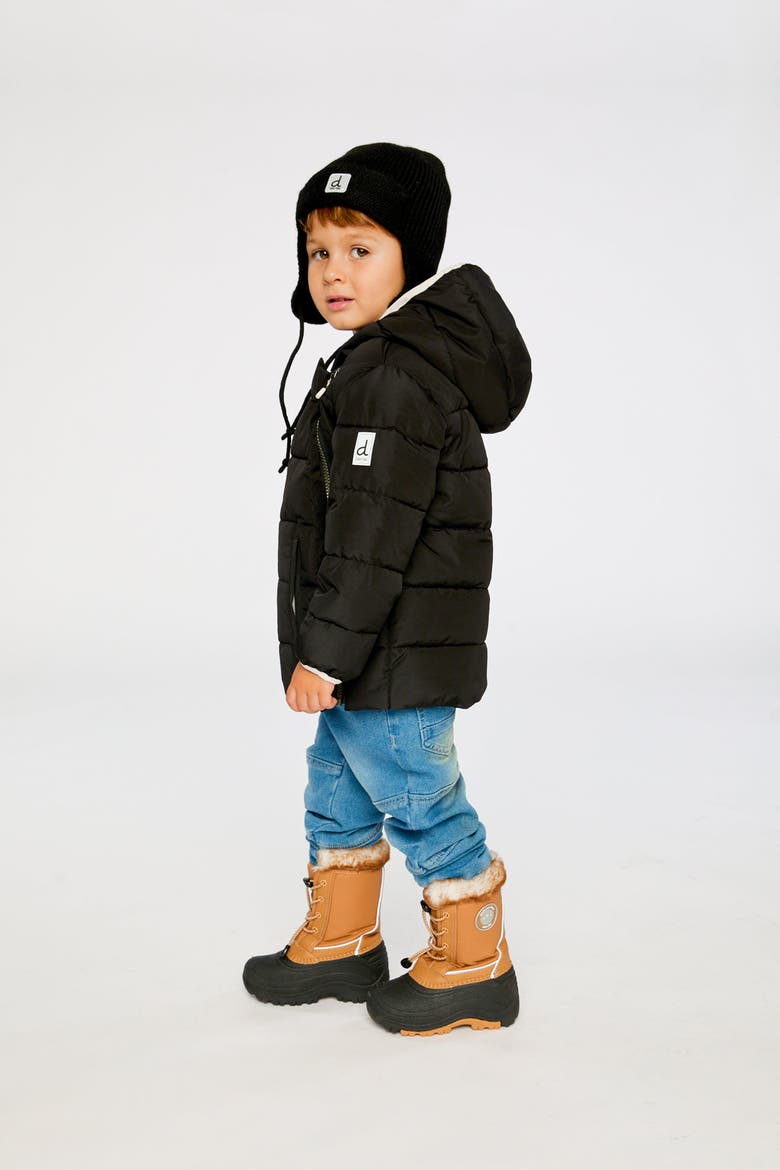 Quilted Waterproof PrimaLoft Winter Jacket, Alternate, color, Noir