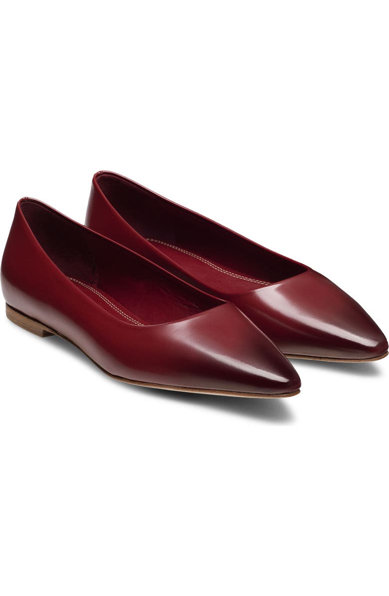 Magnanni Stasia Pointed Toe Flat, Main, color, Burgundy