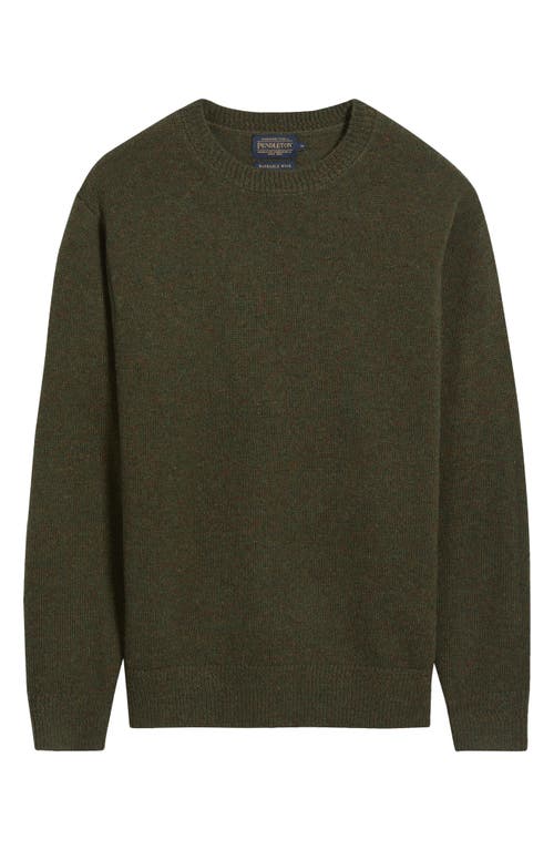 Pendleton Wool Crewneck Sweater In Green