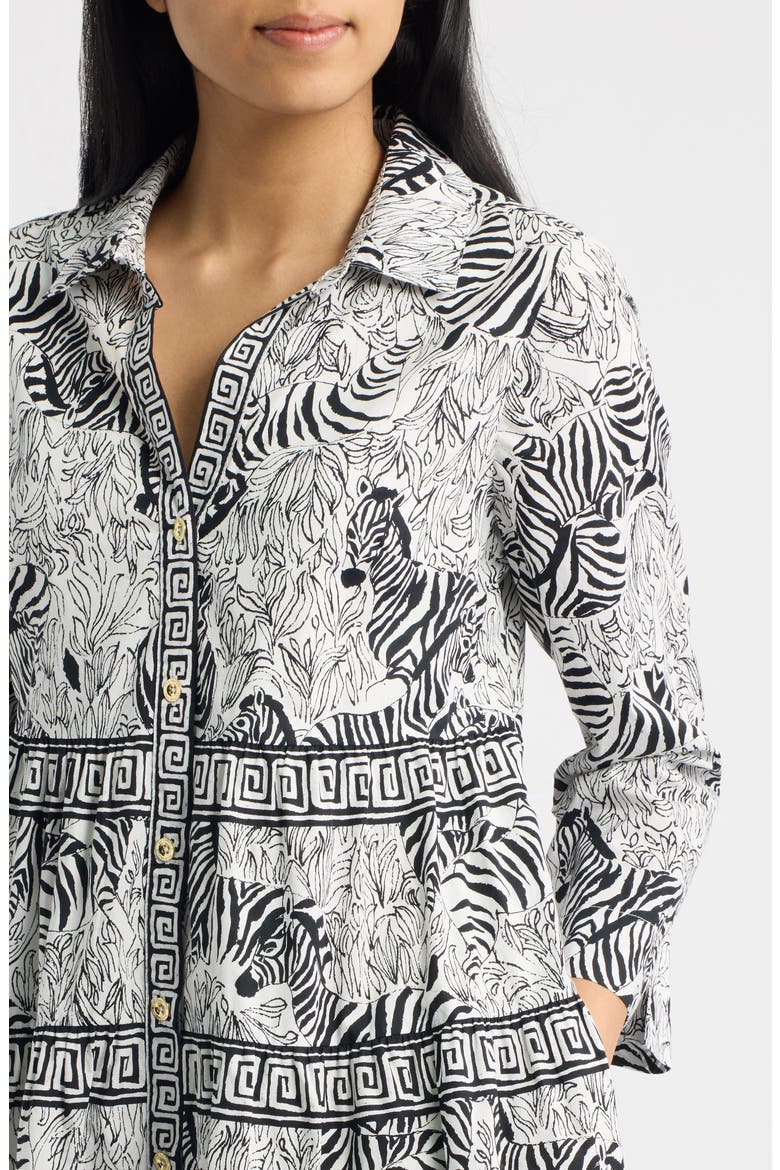Angie Mix Print Minidress, Alternate, color, COCONUT Z