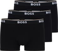 BOSS 3-Pack Power Stretch Cotton Trunks