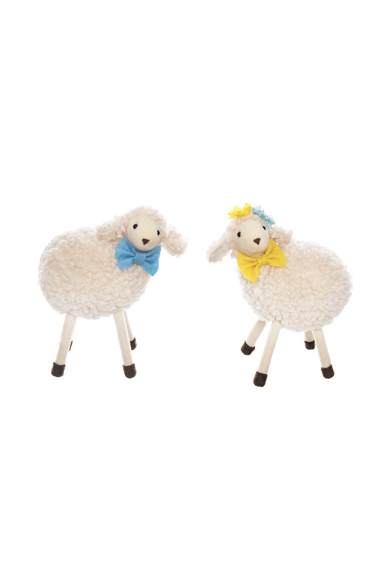 Spring Lamb Figurines Set of 2, Main, color, Off-White