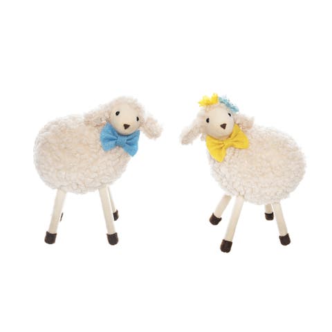 Spring Lamb Figurines Set of 2