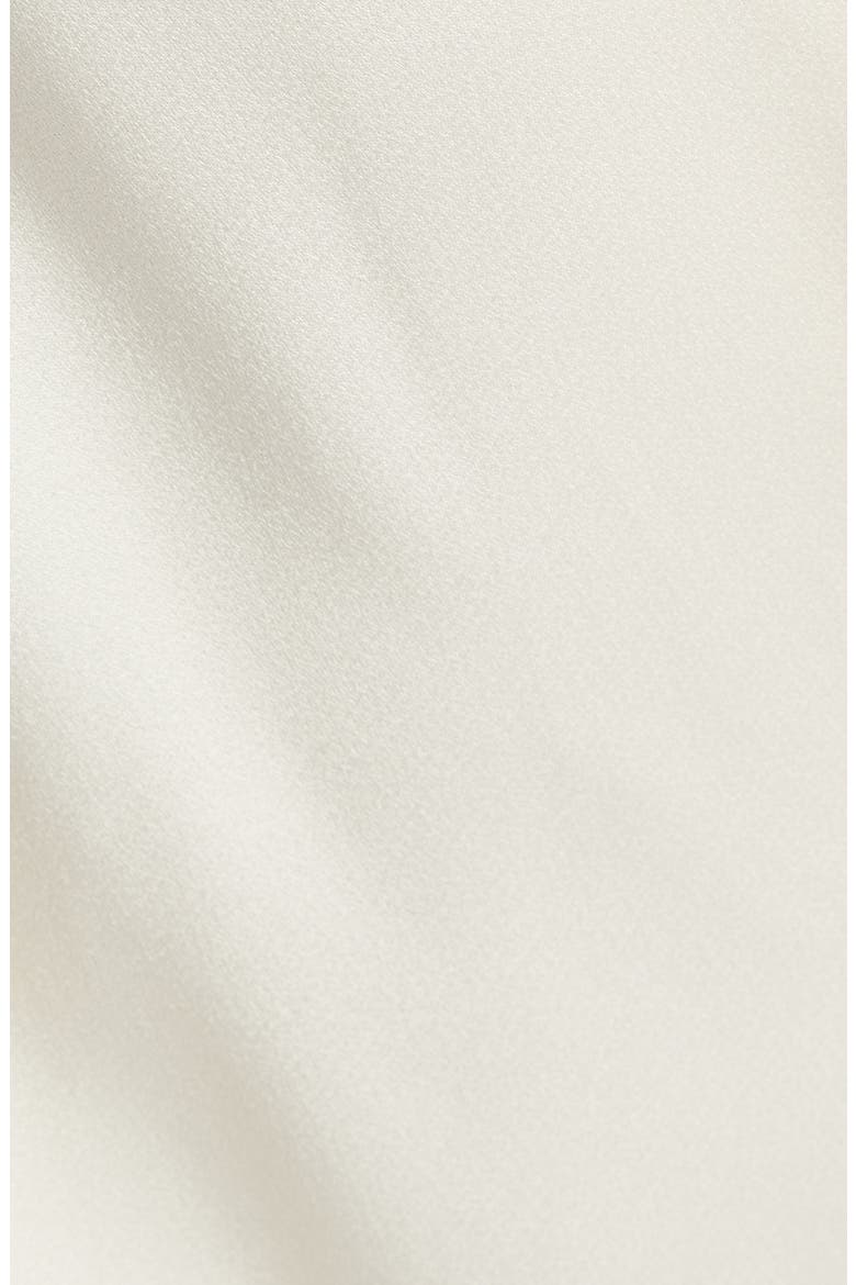 Draped Crepe Back Satin Dress, Alternate, color, ELDERFLOWER