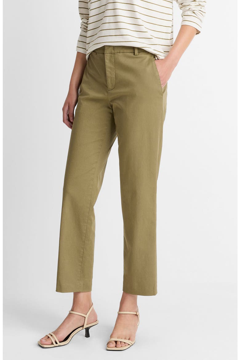 Avery Mid Rise Chino Pants, Alternate, color, OLIVE STONE