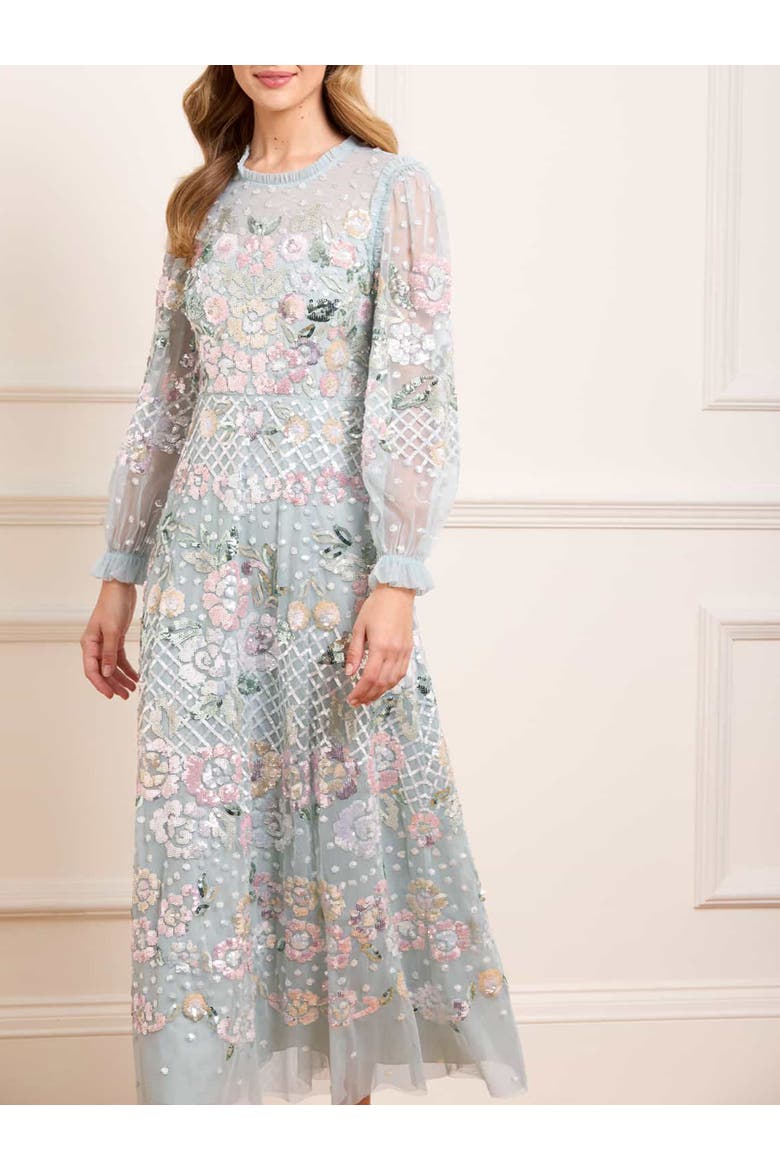 Rosalie Ankle Gown, Alternate, color, French Blue