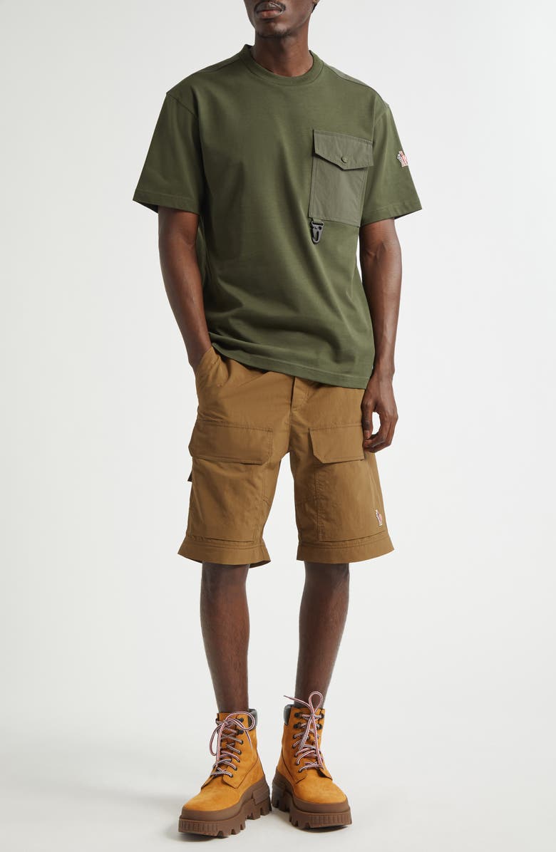 Moncler Ripstop Convertible Cargo Pants, Alternate, color, Urban Chic