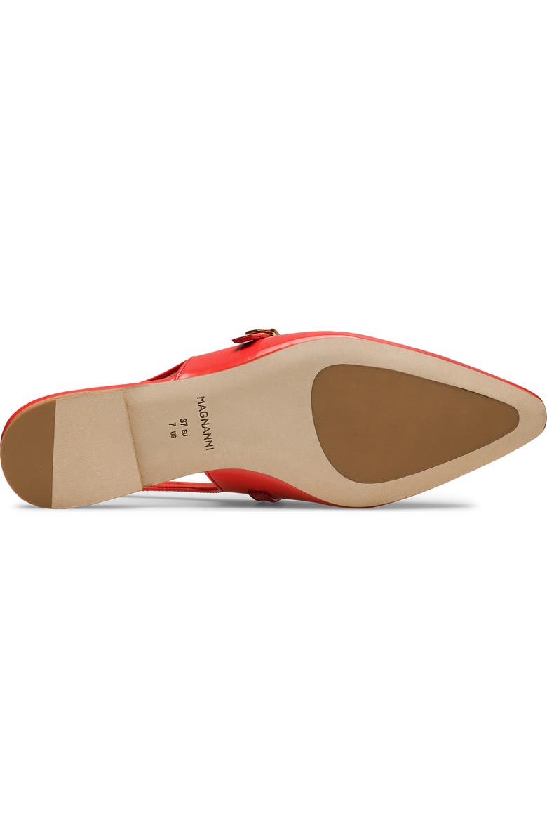 Magnanni Stasia Slingback Pointed Toe Flat, Alternate, color, Red