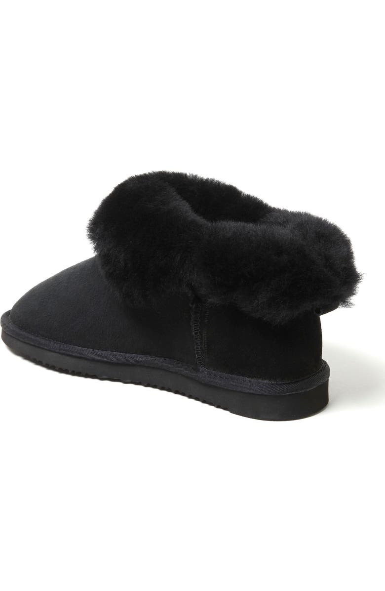 DEARFOAMS Fireside Perth Genuine Shearling Foldover Boot, Alternate, color, Black