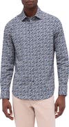 Bugatchi Axel Shaped Fit Stretch Cotton Button-Up Shirt