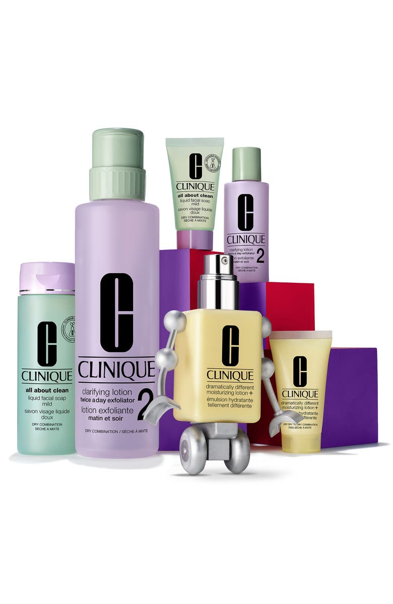 Clinique Great Skin Everywhere Home & Away Set for Very Dry to Dry Combination Skin Types, Alternate, color, 