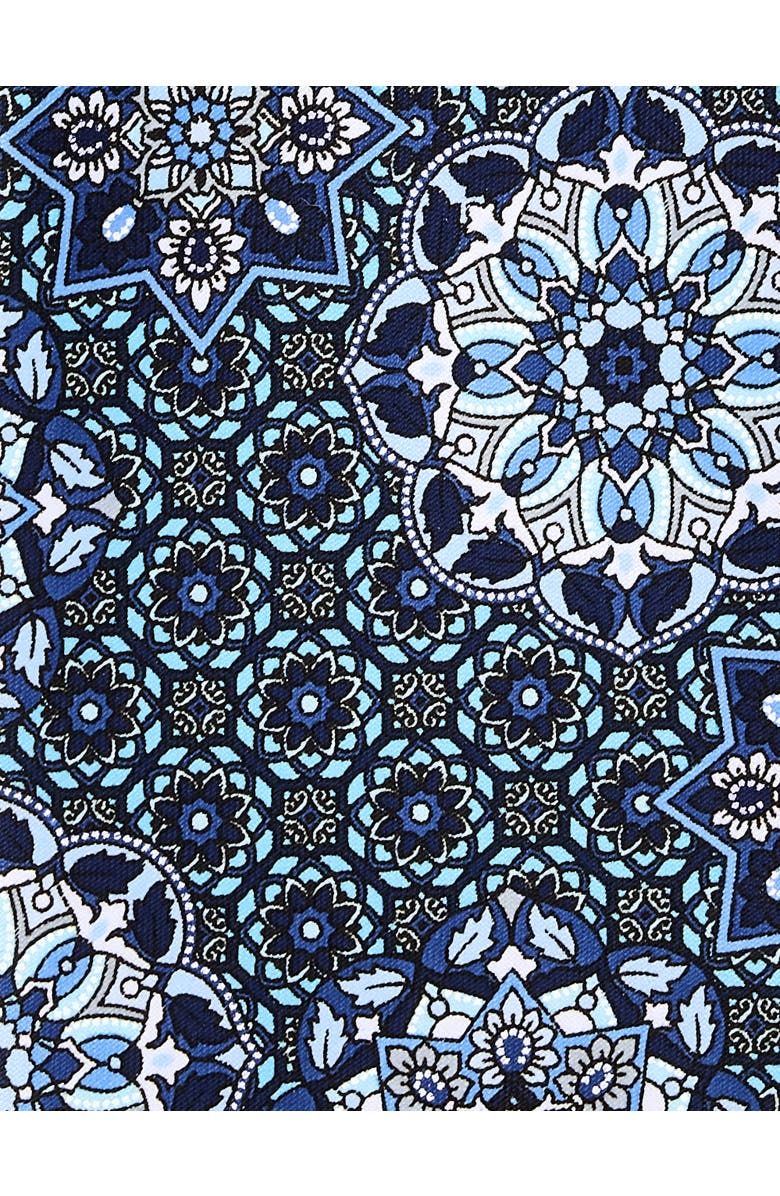 Synrgy by DXL Big & Tall Digital Medallion Tie, Alternate, color, Aqua