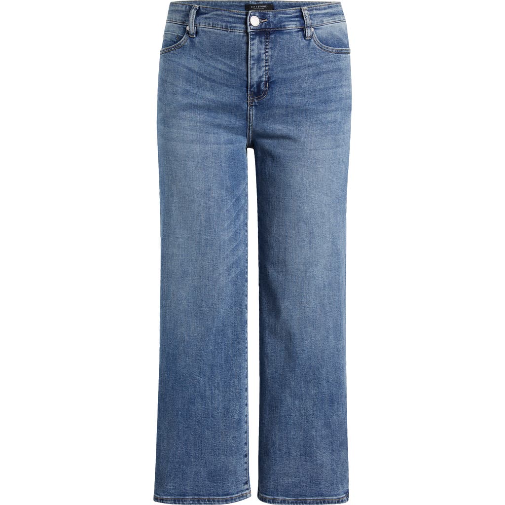 Shop Liverpool Los Angeles Stride High Waist Wide Leg Jeans In Carbon Canyon