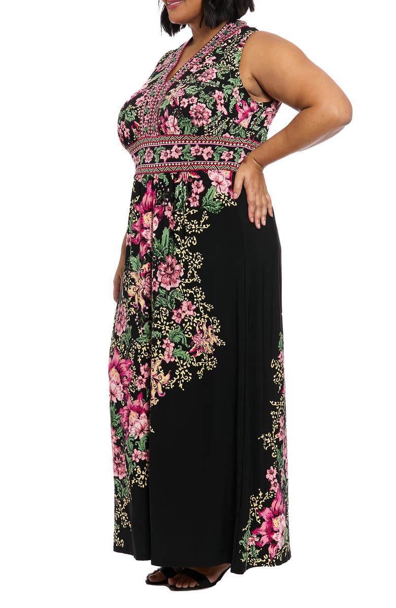 London Times Floral Maxi Dress, Alternate, color, 
