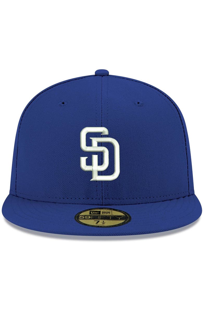 New Era Men's New Era Royal San Diego Padres White Logo 59FIFTY Fitted Hat, Alternate, color, Royal