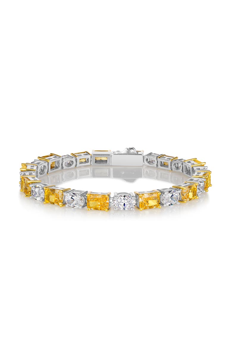 Anna Zuckerman Lizette Canary Yellow Tennis Bracelet, Main, color, Canary Yellow
