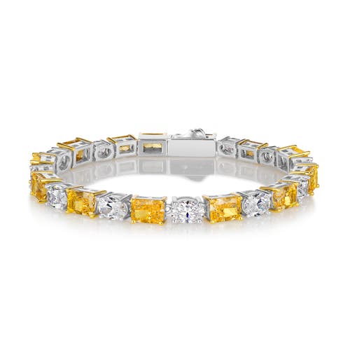 Anna Zuckerman Lizette Canary Yellow Tennis Bracelet In Canary Yellow