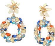 Betsey Johnson Starfish Doorknocker Earrings