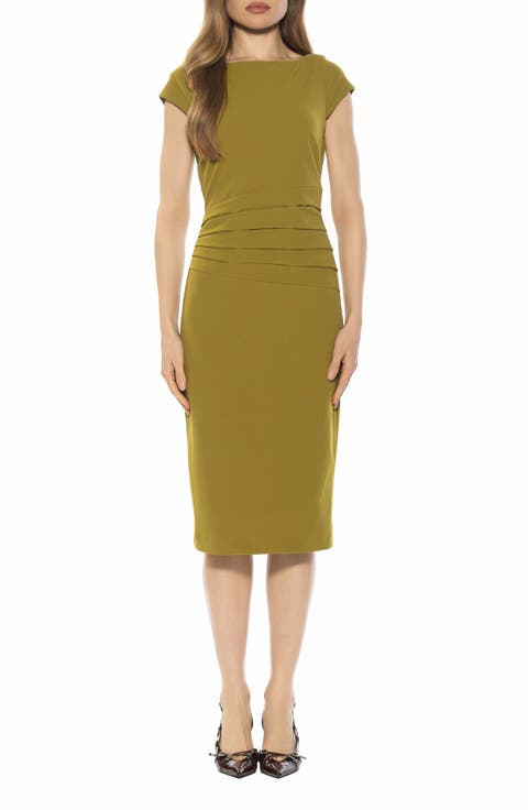Nyx Cap Sleeve Sheath Dress