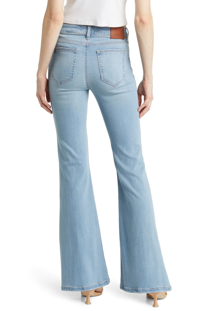 HIDDEN JEANS Distressed Flare Jeans, Alternate, color, 