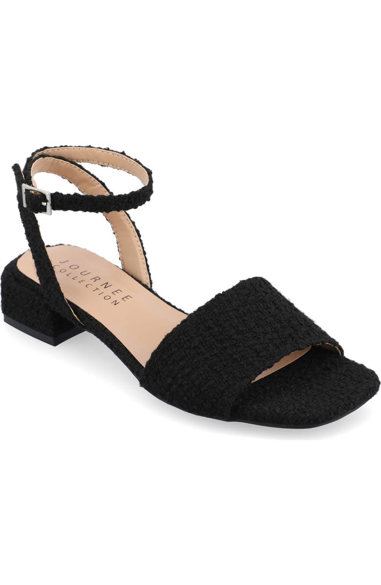 Journee Collection Adleey Block Heel Sandal, Main, color, Black
