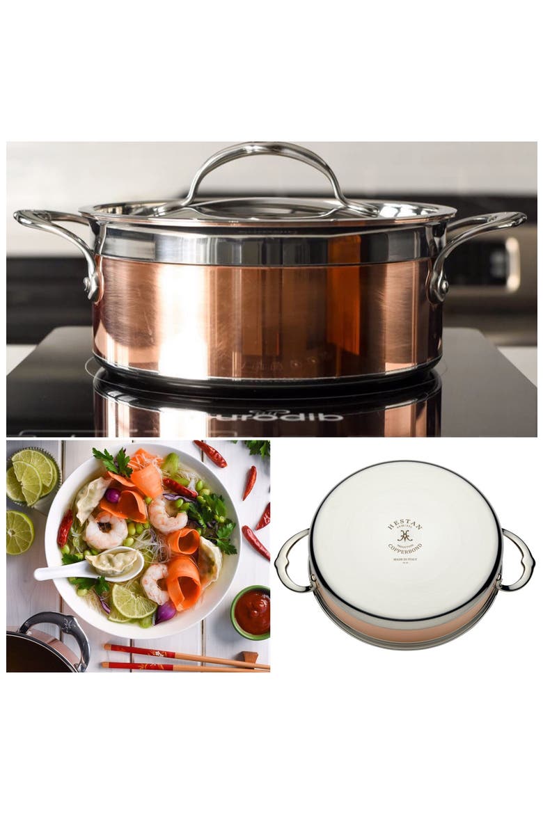 CopperBond 3-Quart Soup Pot with Lid, Alternate, color, COPPER