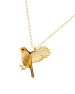 Fable England Flying Robin Enamel  Necklace