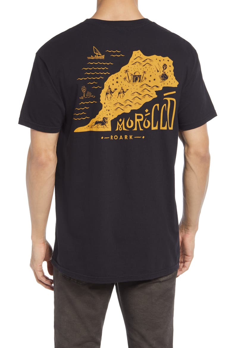 Maroc Rally Graphic Tee, Alternate, color, BLACK